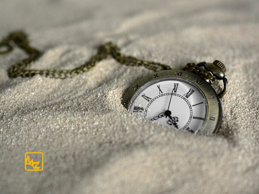 Uhr im Sand