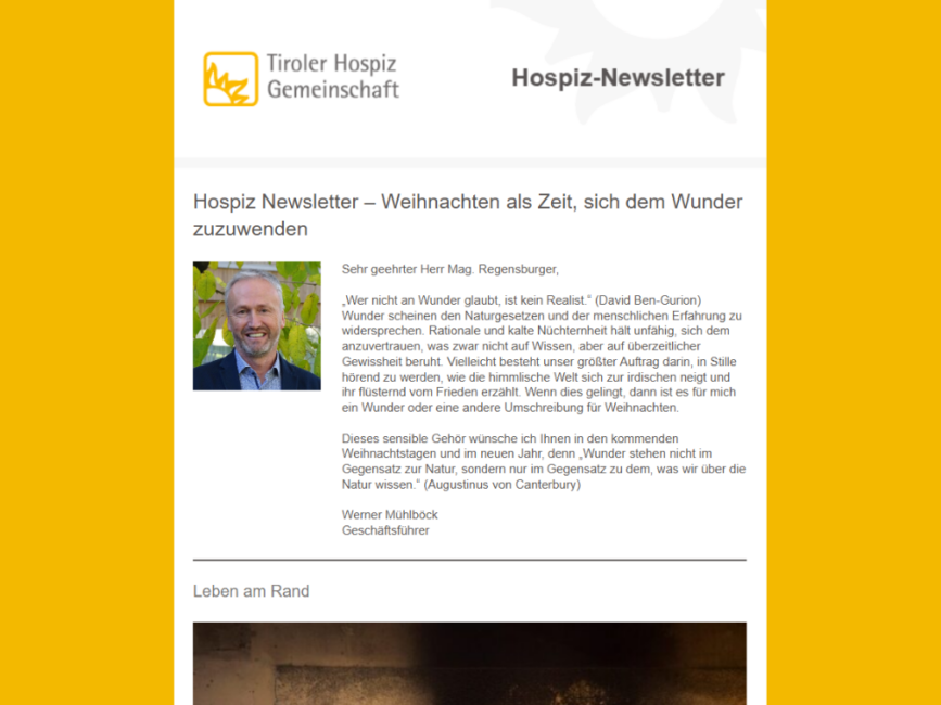 Screenshot Newsletter Dezember 2024