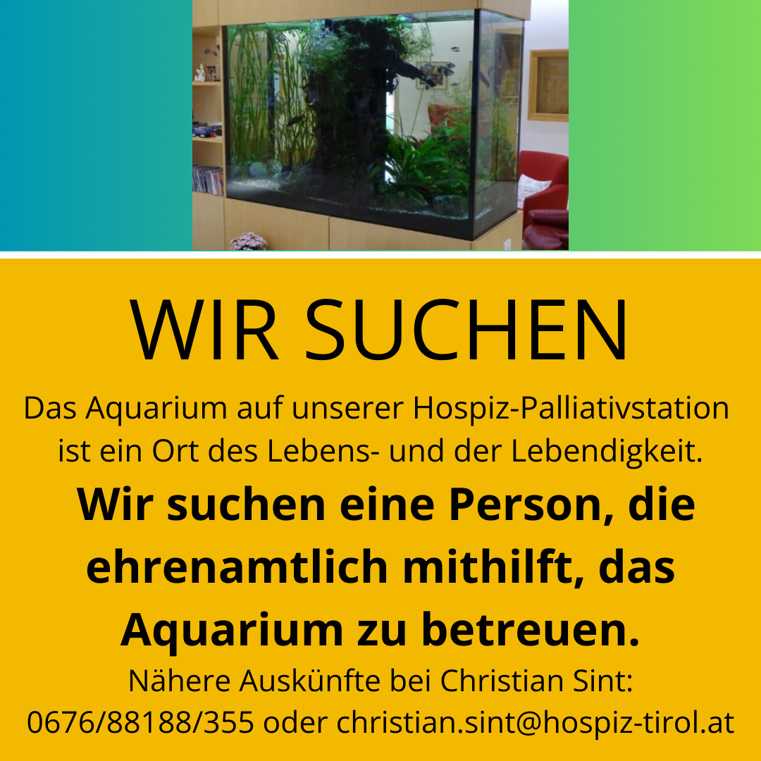 Infografik - Anzeige Ehrenamtlicher für Aquarium